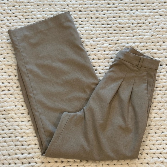 H&M Tan Wide Leg Pants High Waist Size 4 - Picture 3 of 9